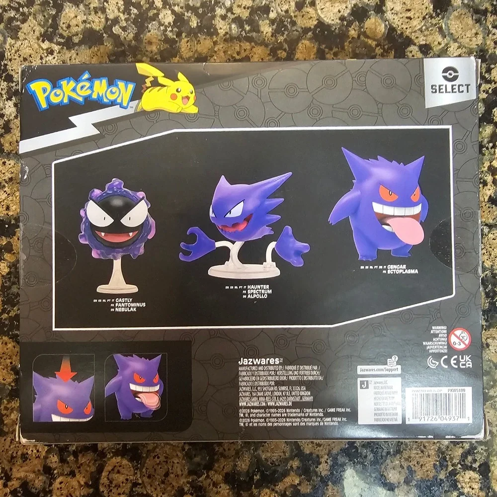 Pokemon Select Evolution Multipack Action Figure Gengar Haunter Ghastly PKW5189